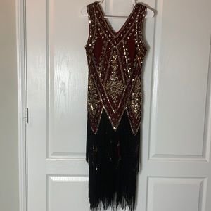 Halloween Gatsby Style 1920s Sequence Dress